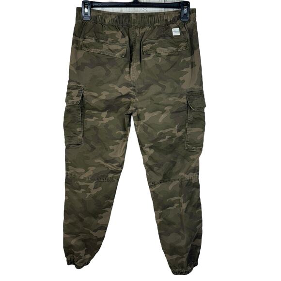 American Eagle Small TALL Mens Cargo Joggers Pants Camo Cuffed Pockets Stretch - Picture 4 of 11